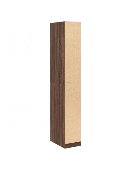 Armadio Rovere Marrone 30x50x200 cm in Legno Multistrato