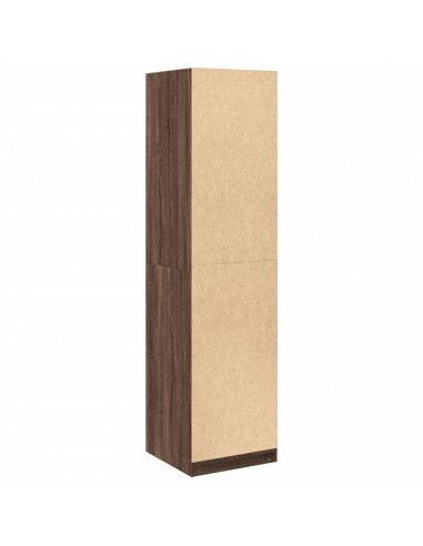 Armadio Rovere Marrone 50x50x200 cm in Legno Multistrato
