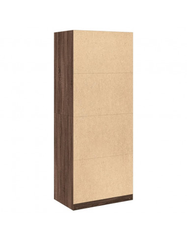 Armadio Rovere Marrone 80x50x200 cm in Legno Multistrato
