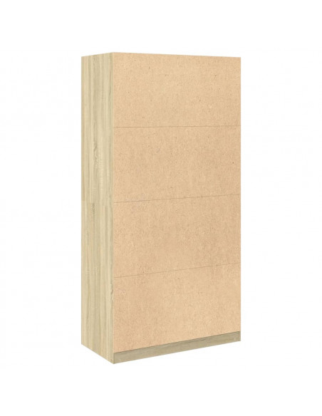Armadio Rovere Sonoma 100x50x200 cm in Legno Multistrato