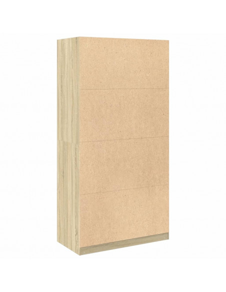 Armadio Rovere Sonoma 100x50x200 cm in Legno Multistrato