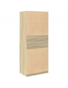 Armadio Rovere Sonoma 80x50x200 cm in Legno Multistrato