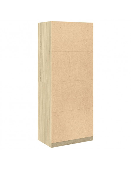 Armadio Rovere Sonoma 80x50x200 cm in Legno Multistrato