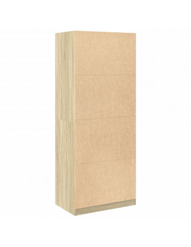 Armadio Rovere Sonoma 80x50x200 cm in Legno Multistrato