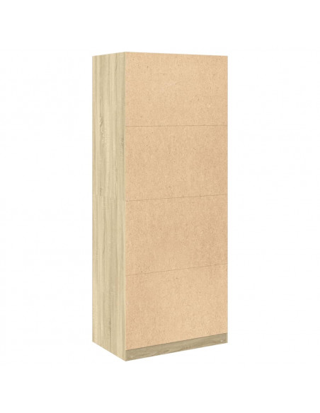 Armadio Rovere Sonoma 80x50x200 cm in Legno Multistrato