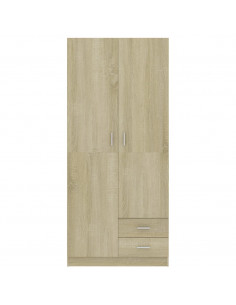 Armadio Rovere Sonoma 80x52x180 cm in Legno Multistrato