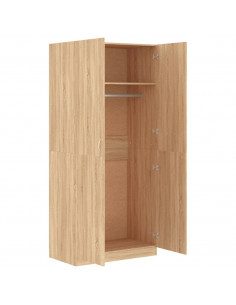 Armadio Rovere Sonoma 90x52x200 cm in Legno Multistrato