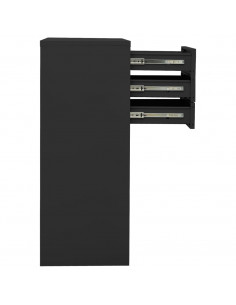 Armadio Ufficio con Fioriera Antracite 90x40x125 cm in Acciaio