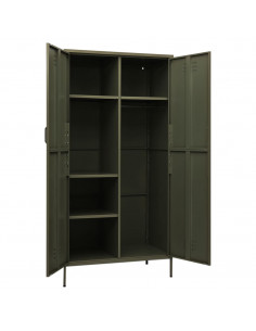 Armadio Verde Oliva 90x50x180 cm in Acciaio