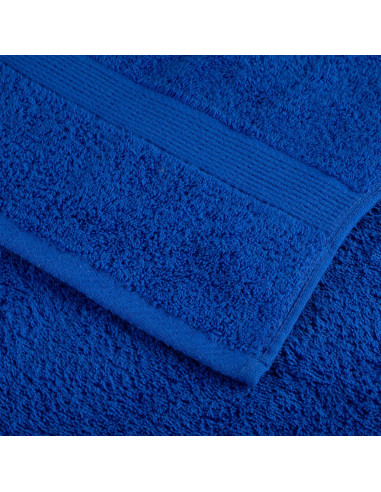 Asciugamani da Bagno 4 pz Blu 100x150 cm 600gsm 100% Cotone