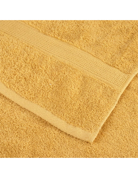 Asciugamani da Doccia 4 pz Oro 70x140 cm 600gsm 100% Cotone