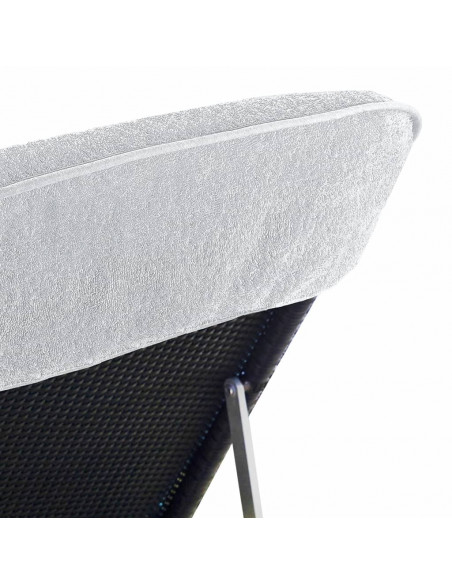Asciugamani da Spiaggia 2 pz Bianchi 60x135 cm Tessuto 400 GSM