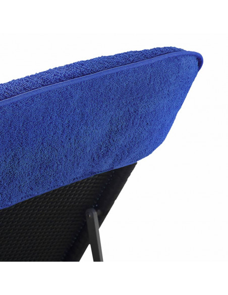Asciugamani da Spiaggia 2pz Blu Reale 60x135 cm Tessuto 400 GSM