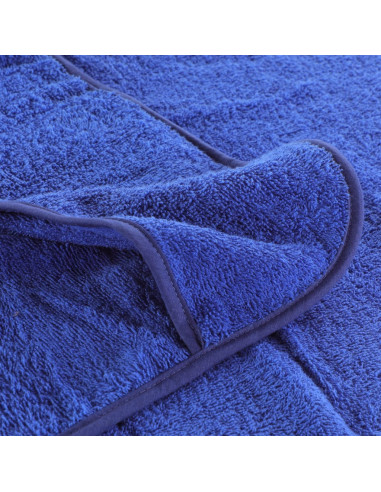 Asciugamani da Spiaggia 4pz Blu Reale 60x135 cm Tessuto 400 GSM