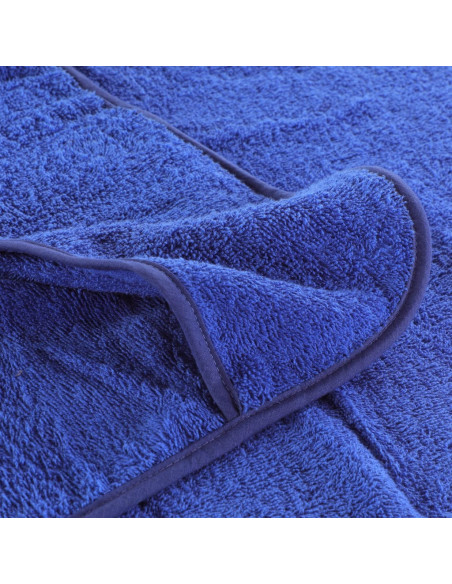 Asciugamani da Spiaggia 4pz Blu Reale 60x135 cm Tessuto 400 GSM