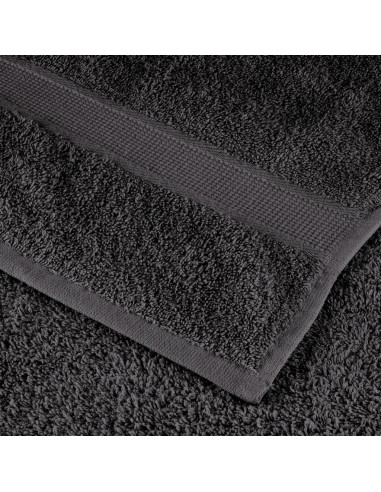 Asciugamani Ospiti 10 pz Antracite 100x200cm 600gsm 100% Cotone