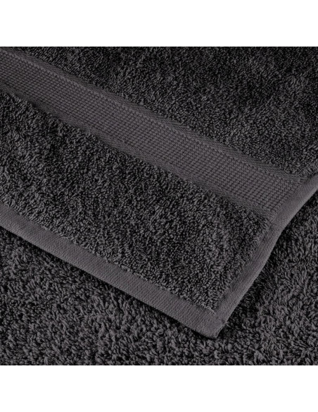 Asciugamani Ospiti 2 pz Antracite 100x200cm 600gsm 100% Cotone