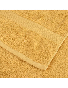 Asciugamani Premium SOLUND 2 pz Oro 50x100 cm 600 g/m²