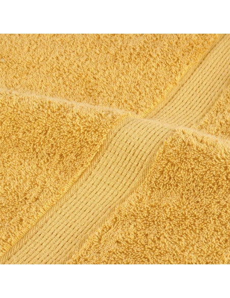 Asciugamani Premium 4 pz Oro 100x200 cm 600gsm 100% Cotone