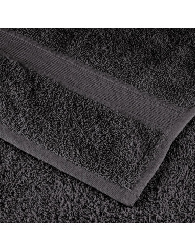 Asciugamani Sauna 4 pz Antracite 80x200 cm 600gsm 100% Cotone