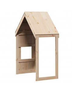 Tetto per Letto Bambini 55x84x132 cm in Legno Massello di Pino