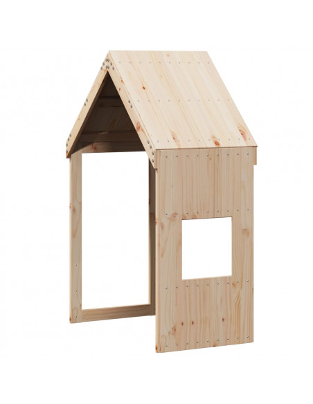 Tetto per Letto Bambini 55x84x132 cm in Legno Massello di Pino