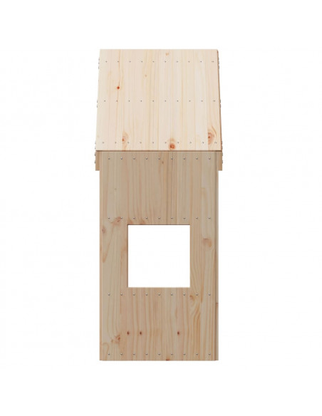 Tetto per Letto Bambini 55x84x132 cm in Legno Massello di Pino