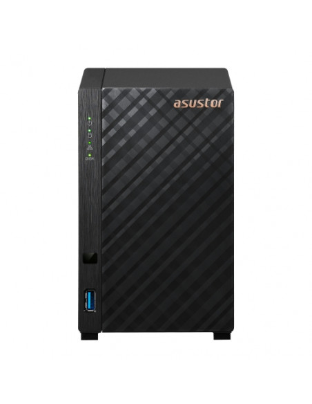 ASUSTOR NAS TOWER 2 bay (3.5''), Realtek RTD1619B, Quad-Core 1.7GHz, 1GB, 1GbE x1, USB x2, WOW (Wake on WAN).. AS1102TL