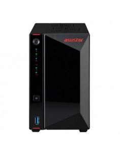 ASUSTOR NAS TOWER 2 Bay + 4xM.2 NVMe , Intel Celeron N5105 Quad-Core, 4GB RAM (max 16GB), 2x2.5 GbE, 3xUSB 3.2 Gen-2 .. AS5402T