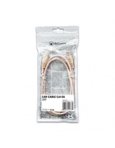 Atlantis cavo di Rete Cat 6A: Cavo di rete UTP (patch cord) categoria Cat-6A Rame Lunghezza 0,5m P019-LN_6A-U-0C