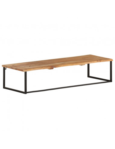 Attaccapanni con Bordi Vivi 100x35x22 cm in Legno di Acacia