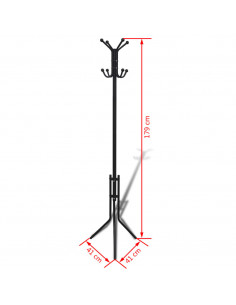 Attaccapanni in Metallo Nero