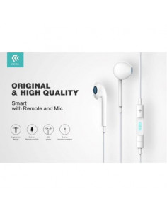 AURICOLARI DEVIA SMART CON MICROFONO E CONTROLLO 1.2 MT BIANCO