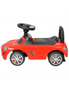 Automobile a Spinta Mercedes Benz Rossa Cavalcabile Bambini