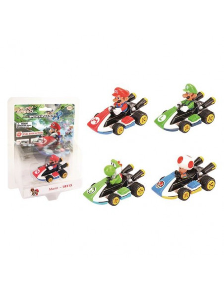Automodello Carrera Toys 15817039 MARIO KART 1:43 Retrocarica Assortit