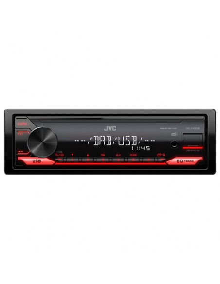 Autoradio Jvc KD X182DB Black e Red Black e Red