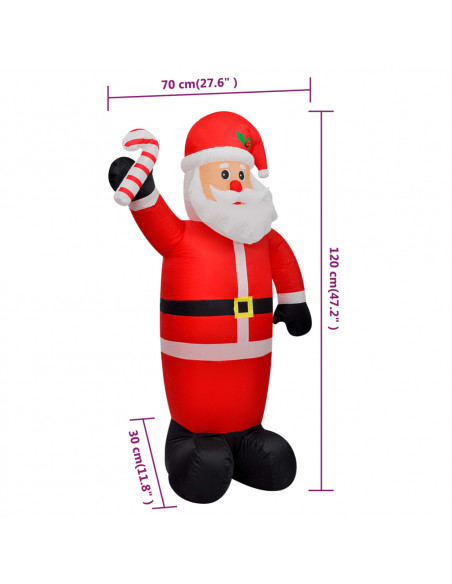Babbo Natale Gonfiabile 120 cm