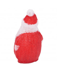 Babbo Natale LED in Acrilico per Interno ed Esterno 28 cm