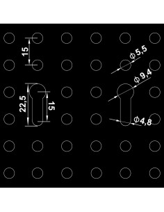 Banco da Lavoro con 4 Pannelli a Parete e 2 Armadietti