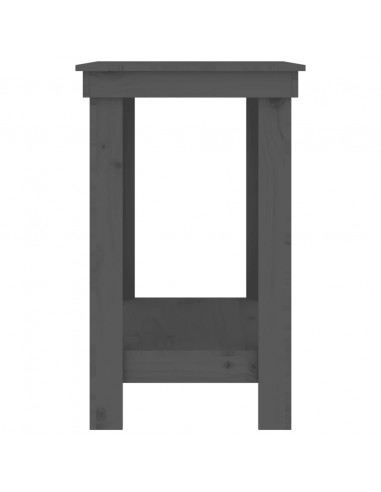 Banco da Lavoro Grigio 110x50x80 cm in Legno Massello di Pino