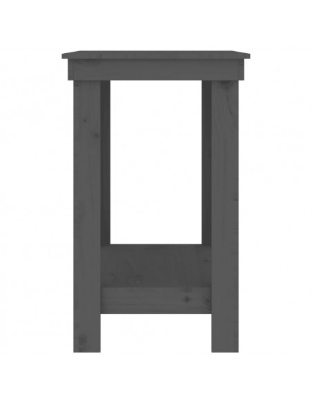 Banco da Lavoro Grigio 110x50x80 cm in Legno Massello di Pino