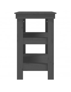 Banco da Lavoro Grigio 78,5x50x80 cm in Legno Massello di Pino