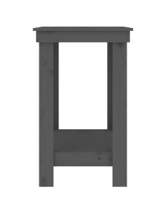 Banco da Lavoro Grigio 80x50x80 cm in Legno Massello di Pino