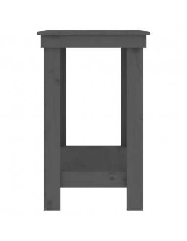 Banco da Lavoro Grigio 80x50x80 cm in Legno Massello di Pino