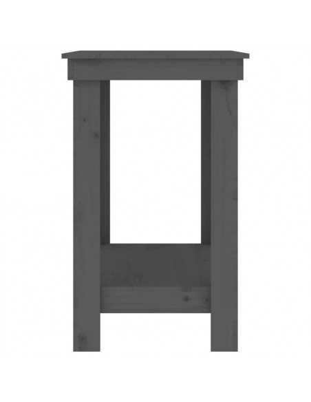 Banco da Lavoro Grigio 80x50x80 cm in Legno Massello di Pino
