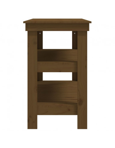 Banco da Lavoro Miele 110,5x50x80 cm in Legno Massello di Pino