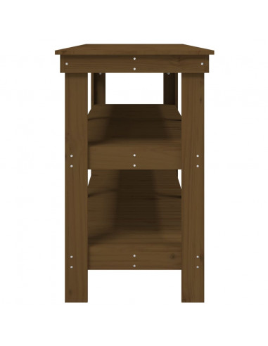 Banco da Lavoro Miele 181x50x80 cm in Legno Massello di Pino