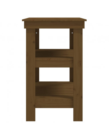 Banco da Lavoro Miele 78,5x50x80 cm in Legno Massello di Pino