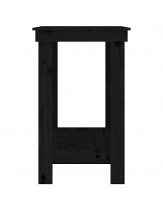 Banco da Lavoro Nero 80x50x80 cm in Legno Massello di Pino