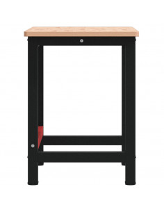 Banco Lavoro 100x60x81,5 cm Legno Massello Faggio Rettangolare